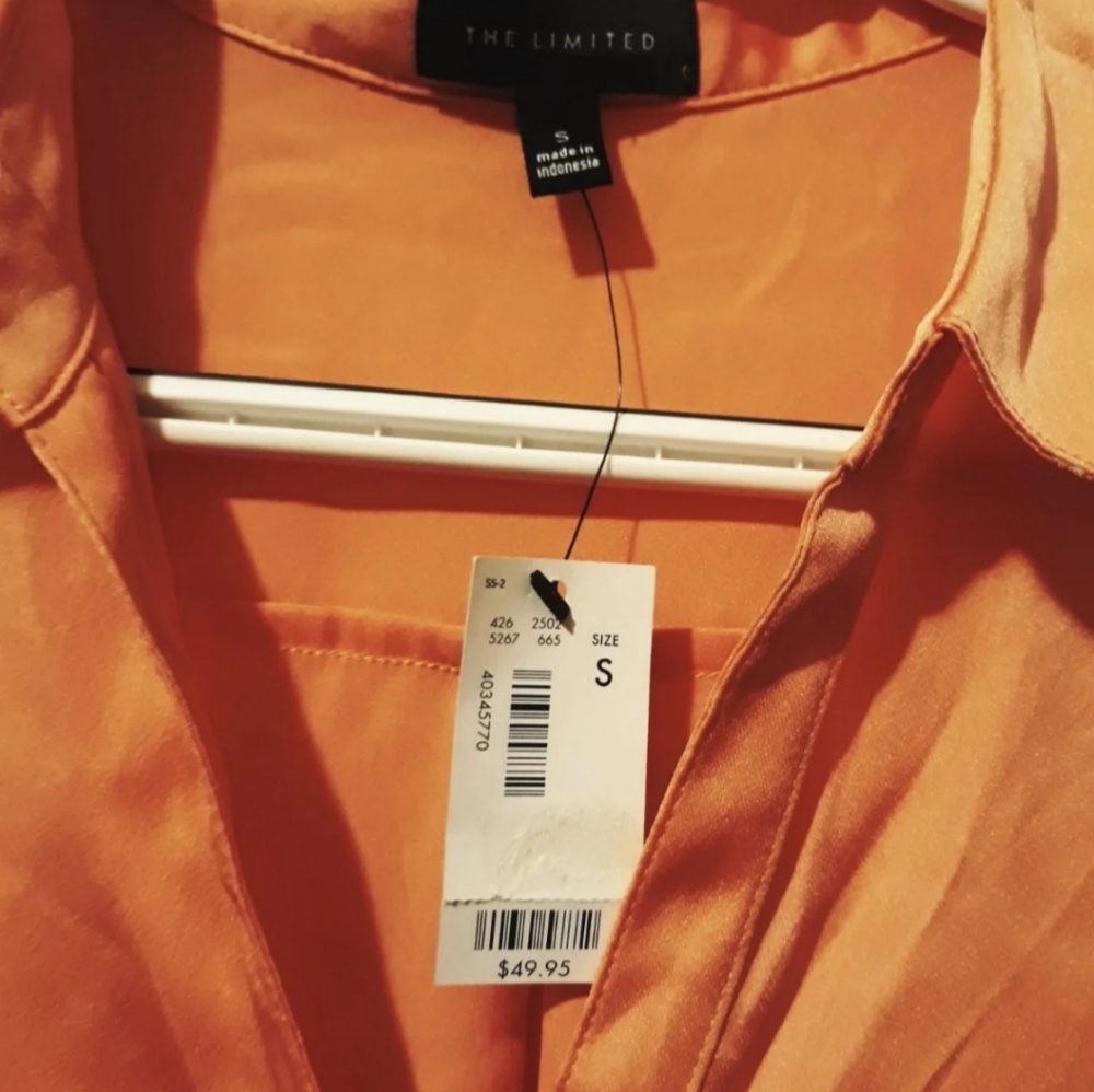 Peach The Limited Blouse Womens Size S